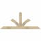 Ekena Millwork Richland Rough Sawn Timber Gable Bracket, Douglas Fir, 60"W x 25"H x 2"D x 4"F, 10/12 Pitch GBW060X25X0204RIC00RDF - alternate 1